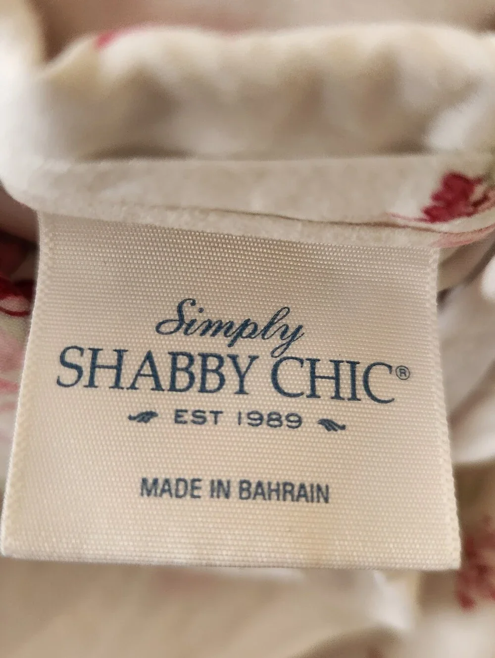 SIMPLY SHABBY CHIC Queen Duvet Cover Blush Beauty Pink Cotton Floral Bedding